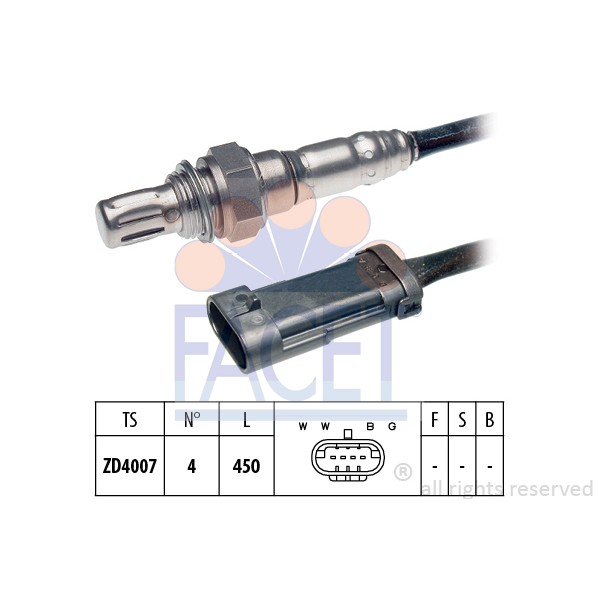 Слика на Ламбда сонда FACET Made in Italy - OE Equivalent 10.7594