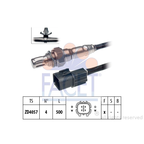 Слика на Ламбда сонда FACET Made in Italy - OE Equivalent 10.8070