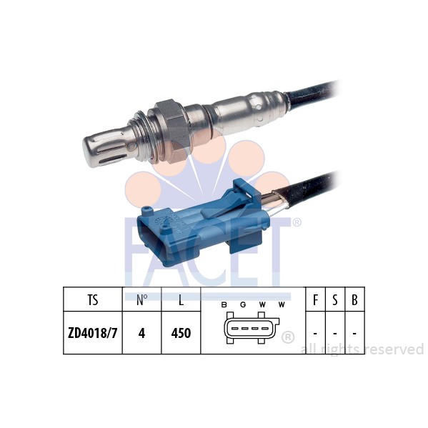 Слика на Ламбда сонда FACET Made in Italy - OE Equivalent 10.8078