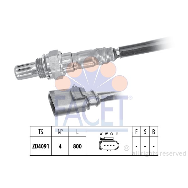 Слика на Ламбда сонда FACET Made in Italy - OE Equivalent 10.8199