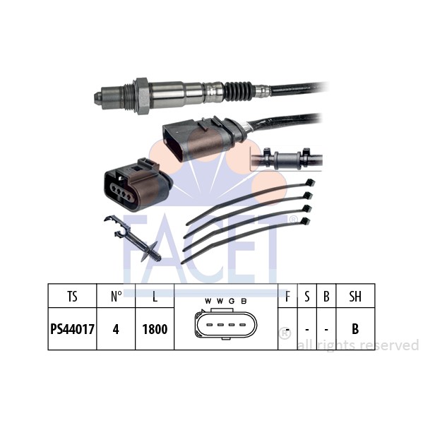 Слика на ламбда сонда FACET Made in Italy - OE Equivalent 10.8247 за Skoda Octavia (1U2) 1.6 - 101 коњи бензин