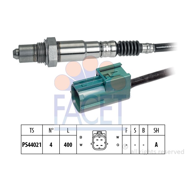 Слика на ламбда сонда FACET Made in Italy - OE Equivalent 10.8304 за Nissan Primera Hatchback (P12) 1.6 - 109 коњи бензин