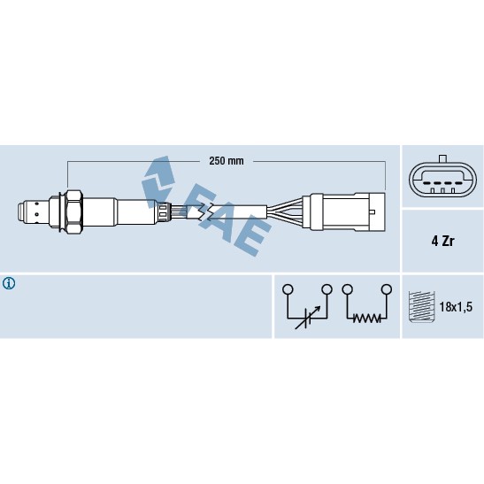 Слика на Ламбда сонда FAE 77151