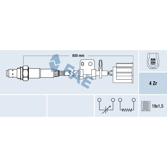 Слика на Ламбда сонда FAE 77315