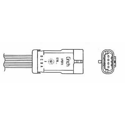 Слика на ламбда сонда NGK 0380 за Nissan Kubistar Box dCi 85 - 84 коњи дизел