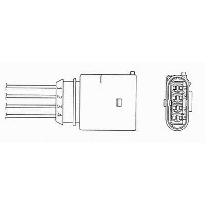 Слика на ламбда сонда NGK 0388 за VW Jetta 4 (1J2) 1.6 - 102 коњи бензин