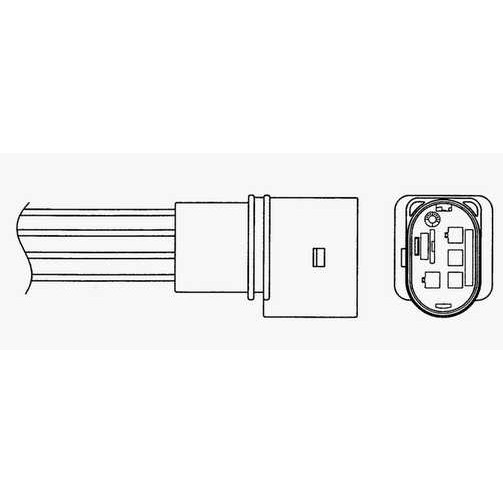 Слика на ламбда сонда NGK 1851 за Skoda Octavia (1Z3) 1.6 LPG - 102 коњи Бензин/Автогаз (LPG)