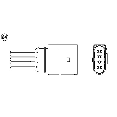 Слика на ламбда сонда NGK 92245 за VW Polo 3 (6n1) 100 1.4 16V - 100 коњи бензин