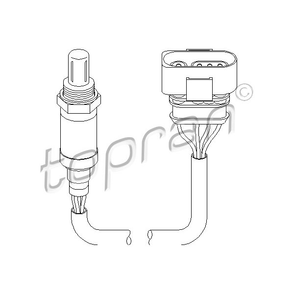 Слика на ламбда сонда TOPRAN 111 606 за VW Polo 3 Classic (6kv2) 75 1.6 - 75 коњи бензин