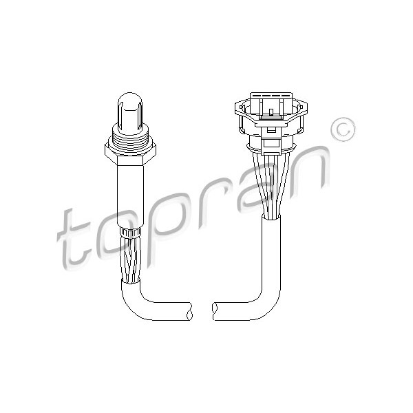 Слика на ламбда сонда TOPRAN 206 193 за Opel Astra G Saloon 1.8 16V - 125 коњи бензин