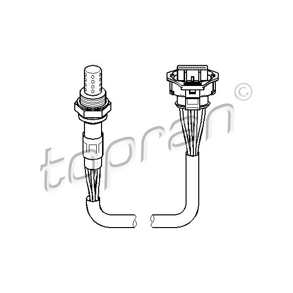 Слика на ламбда сонда TOPRAN 206 629 за Opel Astra G Coupe 2.0 16V Turbo - 190 коњи бензин