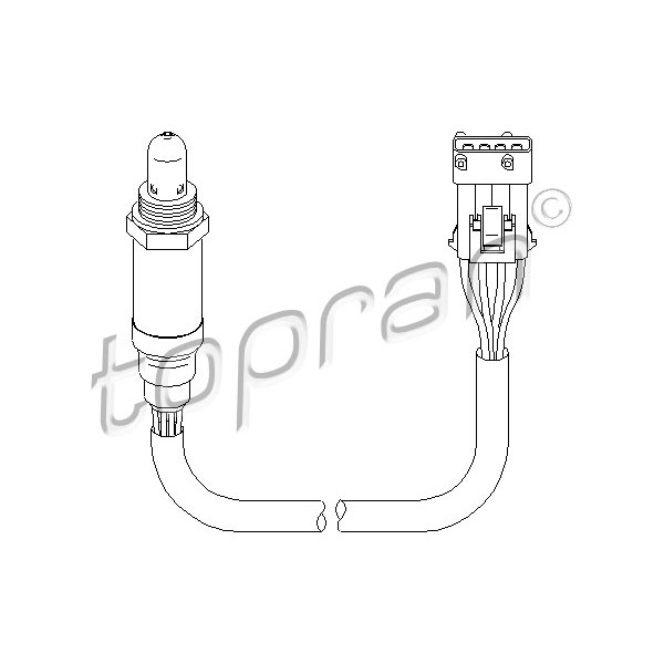 Слика на ламбда сонда TOPRAN 721 854 за Citroen Xsara Break N2 1.8 i Aut. - 101 коњи бензин