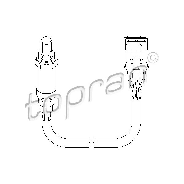 Слика на ламбда сонда TOPRAN 721 857 за Peugeot 106 (1A,1C) 1.6 - 88 коњи бензин