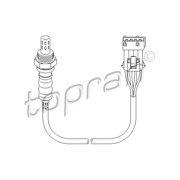 Слика на ламбда сонда TOPRAN 721 861 за Peugeot Ranch MPV (5F) 1.4 - 75 коњи бензин