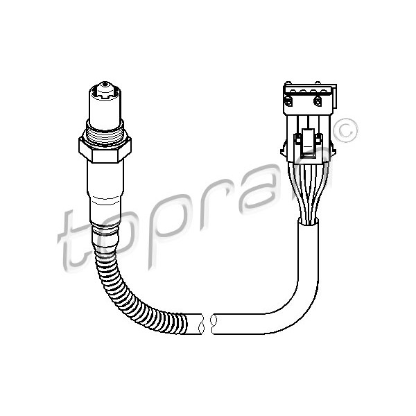 Слика на ламбда сонда TOPRAN 722 024 за Citroen C5 DE Break 3.0 V6 (DEXFXC, DEXFXF) - 207 коњи бензин