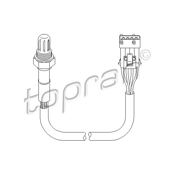 Слика на ламбда сонда TOPRAN 722 623 за Citroen Berlingo MF 1.1 i (MFHDZ, MFHFX) - 60 коњи бензин