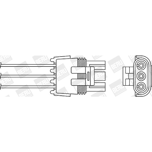 Слика на ламбда-сонда BERU OZH028 за Opel Calibra A 2.0 i Turbo 4x4 - 204 коњи бензин