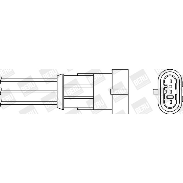 Слика на ламбда-сонда BERU OZH052 за Alfa Romeo Spider (916S) 2.0 T.SPARK 16V (916S2C00) - 150 коњи бензин