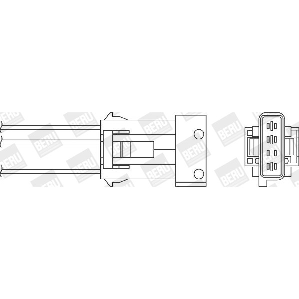 Слика на ламбда-сонда BERU OZH157 за Saab 9000 Sedan 2.3 -16 CDE - 147 коњи бензин