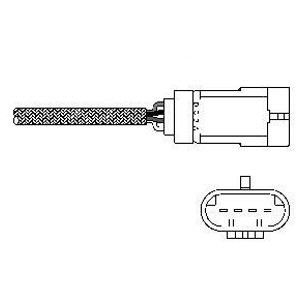 Слика на ламбда-сонда DELPHI ES10793-12B1 за Renault Megane 2 Saloon 1.4 - 98 коњи бензин