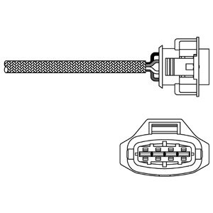 Слика на ламбда-сонда DELPHI ES10817-12B1 за Opel Meriva 1.6 Turbo - 180 коњи бензин