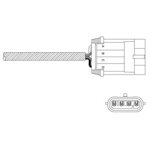 Слика на Ламбда-сонда DELPHI ES11050-12B1