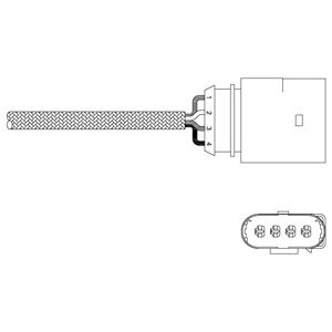 Слика на ламбда-сонда DELPHI ES20342-12B1 за VW Polo 3 Classic (6kv2) 60 1.4 - 60 коњи бензин