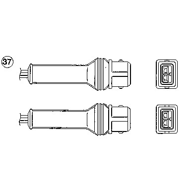 Слика на ламбда-сонда NGK 90283 за Peugeot 205 Convertible (741B,20D) 1.4 CJ - 75 коњи бензин