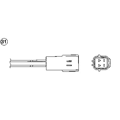 Слика на ламбда-сонда NGK 91202 за Kia Pro Cee\'d (ED) 2.0 LPG - 143 коњи Бензин/Автогаз (LPG)