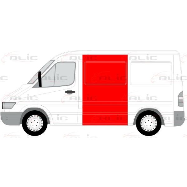 Слика на Лајсна за крило BLIC 6504-03-3546013P за Mercedes Sprinter 2-t Box (901,902) 210 D - 102 коњи дизел