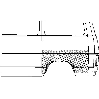 Слика на Лајсна за крило VAN WEZEL 1747145 за Peugeot Boxer Box (244) 2.0 - 110 коњи бензин