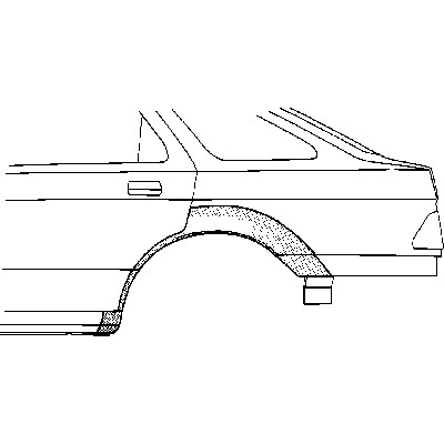 Слика на Лајсна за крило VAN WEZEL 1821147 за Ford Sierra Estate (BNG) 2.0 4x4 - 120 коњи бензин