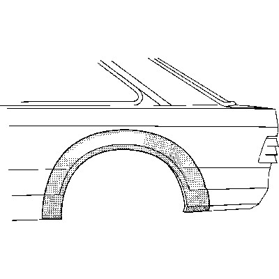 Слика на Лајсна за крило VAN WEZEL 1844146 за Ford Escort \'86 Courrier (AVF) 1.1 - 50 коњи бензин