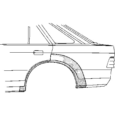 Слика на Лајсна за крило VAN WEZEL 1844148 за Ford Escort \'86 Courrier (AVF) 1.6 D - 54 коњи дизел