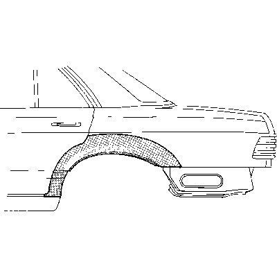 Слика на Лајсна за крило VAN WEZEL 3024147 за Mercedes E-class (w124) 300 E - 188 коњи бензин