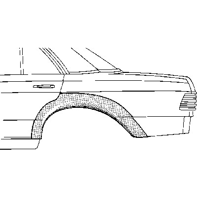 Слика на Лајсна за крило VAN WEZEL 3030148 за Mercedes C-class Estate (s202) C 200 T Kompressor (202.082) - 192 коњи бензин