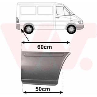 Слика на Лајсна за крило VAN WEZEL 3075144 за Mercedes Sprinter 4-t Box (904) 408 D - 79 коњи дизел