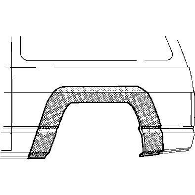 Слика на Лајсна за крило VAN WEZEL 3240145 за Mitsubishi Pajero (L04G,L14G) 3.0 V6 (L141G, L146G) - 141 коњи бензин