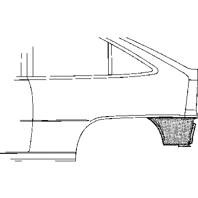 Слика на Лајсна за крило VAN WEZEL 3734133 за Opel Astra F Hatchback 1.4 - 82 коњи бензин