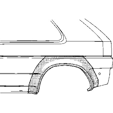 Слика на Лајсна за крило VAN WEZEL 5324145 за Toyota Corolla Hatchback (E9) 1.8 D (CE90) - 64 коњи дизел