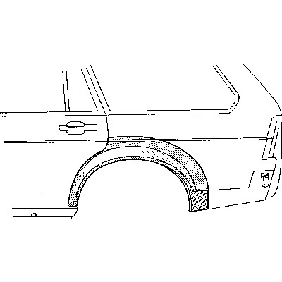 Слика на Лајсна за крило VAN WEZEL 5830147 за VW Passat 2 Sedan (B2,32b) 1.8 - 90 коњи бензин