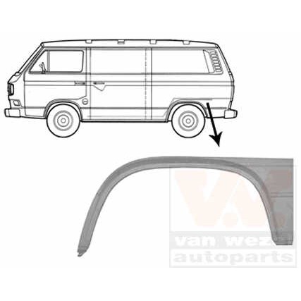 Слика на Лајсна за крило VAN WEZEL 5870145 за VW Transporter T3 Box 2.1 i - 92 коњи бензин