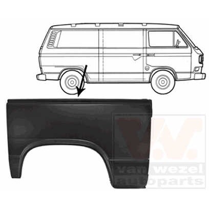 Слика на Лајсна за крило VAN WEZEL 5870148 за VW Transporter T3 Box 1.6 TD Syncro - 69 коњи дизел