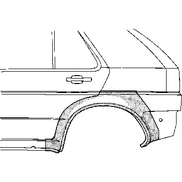 Слика на Лајсна за крило VAN WEZEL 5880148 за VW Vento Sedan (1H2) 1.9 SDI - 64 коњи дизел