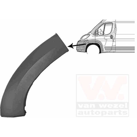 Слика на лајсни, крило VAN WEZEL 1651521 за Fiat Ducato Platform 250 160 Multijet 3,0 D - 158 коњи дизел