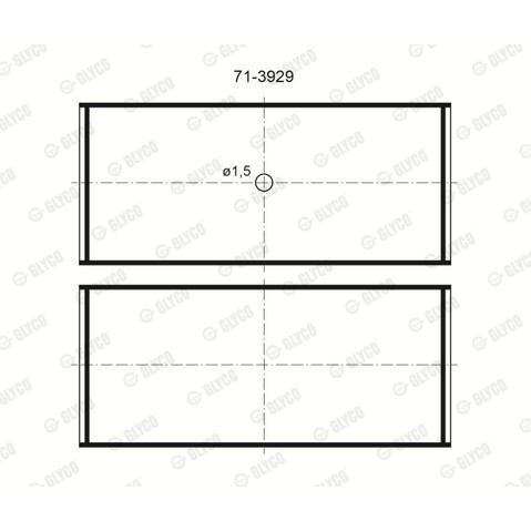 Слика на лежај клипњача GLYCO 71-3929/4 STD за Skoda Octavia (1U2) 1.6 - 101 коњи бензин