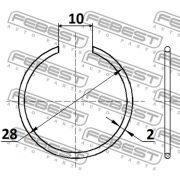 Слика 2 на манжетна, зглоб менувач FEBEST CC-1-28X2