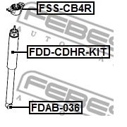 Слика 2 $на Манжетна за амортизер FEBEST FDD-CDHR-KIT