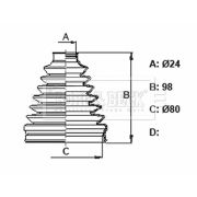 Слика 1 $на Манжетна за зглоб BORG & BECK BCB6404