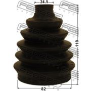 Слика 2 на Манжетна за зглоб FEBEST 0117-SXV20